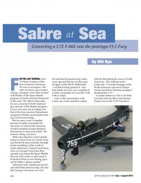 Sabre at Sea Sabre at Sea